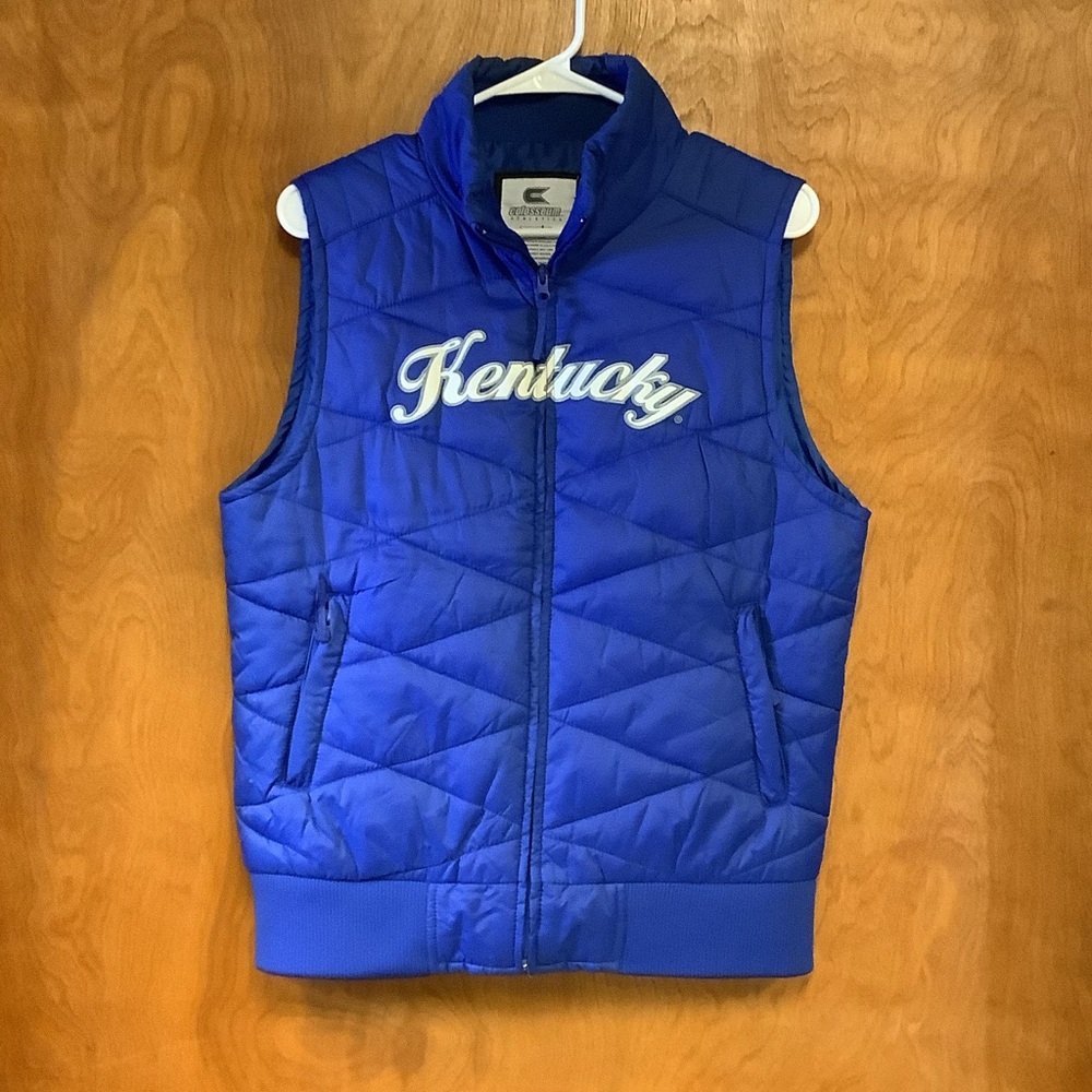 Colosseum University of Kentucky Wildcats Women’s Micro Puffer Vest Size L